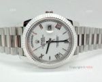Swiss 3255 Rolex Day Date II 41 Replica Watch Stainless Steel White Dial_th.jpg